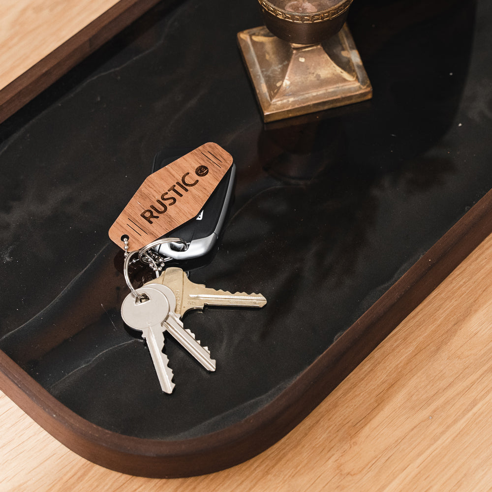 Bronze Organic Glass Valet Tray